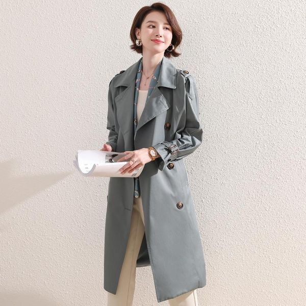 women's trench coats 2021 spring and autumn mid-length fashion korean windbreaker ladies temperament lapel double-breasted solid color, Tan;black
women's trench coats 2021 spring and autumn mid-length fashion korean windbreaker ladies temperament lapel double-breasted solid color, Tan;black