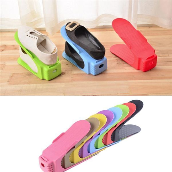 clothing & wardrobe storage 1pcs portable shoe holder plastic shoes rack double-wide save space organizer stand shelf color randomly sent
clothing & wardrobe storage 1pcs portable shoe holder plastic shoes rack double-wide save space organizer stand shelf color randomly sent