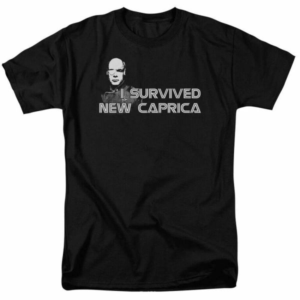 battlestar galactica i survived new caprica t shirt licensed sci-fi tv tee black, White;black
battlestar galactica i survived new caprica t shirt licensed sci-fi tv tee black, White;black