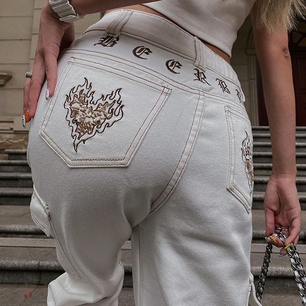 women's pants & capris jeans 2021 y2k summer korean version of high waist embroidery streetwear harajuku letter ladies denim trousers, Black;white
women's pants & capris jeans 2021 y2k summer korean version of high waist embroidery streetwear harajuku letter ladies denim trousers, Black;white