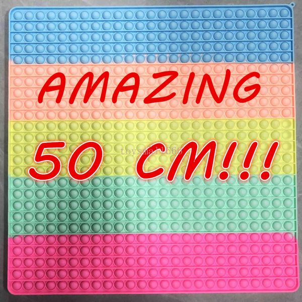 giant 50*50cm push fidget toys big size bubbles push fidget toys jumbo rainbow finger board sensory puzzle stress reliever games decompressi
giant 50*50cm push fidget toys big size bubbles push fidget toys jumbo rainbow finger board sensory puzzle stress reliever games decompressi