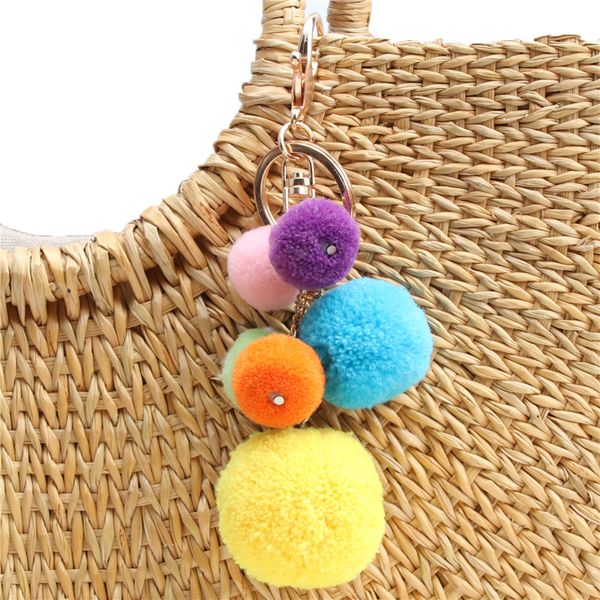 10pcpom pom ball keychain llavero pompons keychain keyring golden chains fake fur chain, Silver
10pcpom pom ball keychain llavero pompons keychain keyring golden chains fake fur chain, Silver