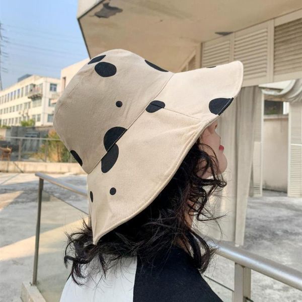 wide brim hats sun hat women summer foldable bucket harajuku large dot printed beach japanese style yellow black khaki beige, Blue;gray
wide brim hats sun hat women summer foldable bucket harajuku large dot printed beach japanese style yellow black khaki beige, Blue;gray