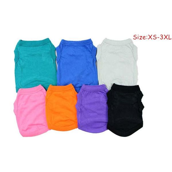 xs-3xl summer solid pure cotton dog shirts clothes leisure soft vest cat bottoming for large medium small dogs 10a apparel
xs-3xl summer solid pure cotton dog shirts clothes leisure soft vest cat bottoming for large medium small dogs 10a apparel