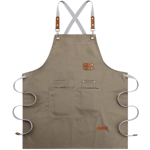 aprons chef apron-cross back apron for men women,cooking with adjustable straps and large pockets bbq & grill 
aprons chef apron-cross back apron for men women,cooking with adjustable straps and large pockets bbq & grill