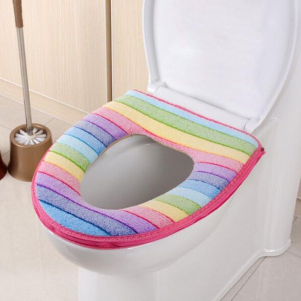 bath accessory set rainbow pattern soft coral velvet warm comfortable toilet seat mat cover winter household pad bathroom cushion pads 
bath accessory set rainbow pattern soft coral velvet warm comfortable toilet seat mat cover winter household pad bathroom cushion pads