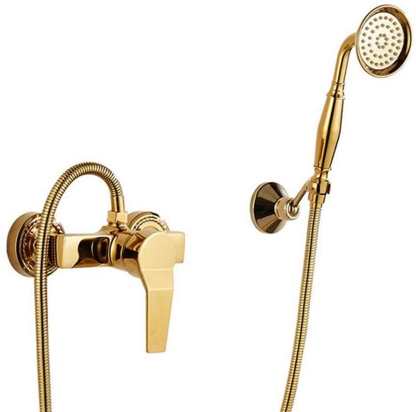 luxury brass gold wall mount hand held rainfall shower system mixer set bathroom sets
luxury brass gold wall mount hand held rainfall shower system mixer set bathroom sets