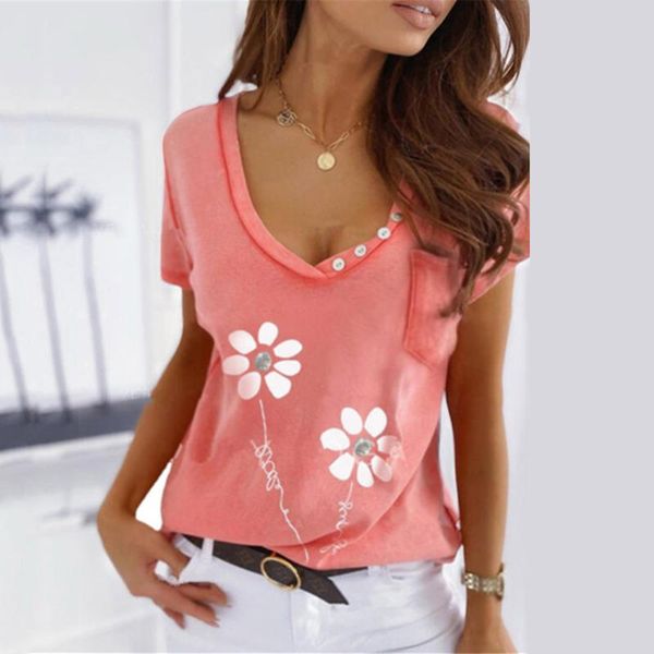 women's t-shirt women 2021 summer v-neck t-shirts short sleeve floral flower fashion loose t shirt ladies womens graphic female tee, White
women's t-shirt women 2021 summer v-neck t-shirts short sleeve floral flower fashion loose t shirt ladies womens graphic female tee, White
