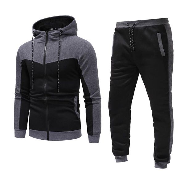 men's tracksuits men set casual autumn winter hoodies + pants tracksuit sportswear hooded with zipper sweatshirts suit harajuku male cl, Gray
men's tracksuits men set casual autumn winter hoodies + pants tracksuit sportswear hooded with zipper sweatshirts suit harajuku male cl, Gray