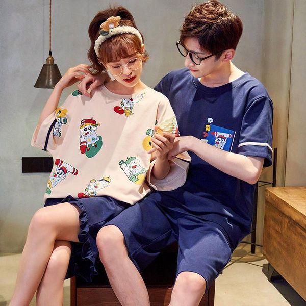 men's sleepwear couple cotton sleepwear women pajama set cute crayon shin-chan home suit soft comfortable nightwear large size si, Black;brown
men's sleepwear couple cotton sleepwear women pajama set cute crayon shin-chan home suit soft comfortable nightwear large size si, Black;brown