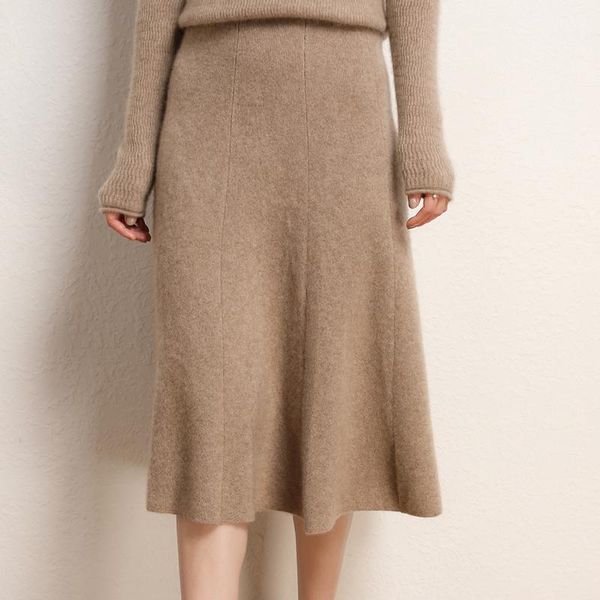 skirts high-end spring autumn and winter 100% cashmere women's high waist pleated skirt fashion a word knit bottomed 5colors, Black
skirts high-end spring autumn and winter 100% cashmere women's high waist pleated skirt fashion a word knit bottomed 5colors, Black