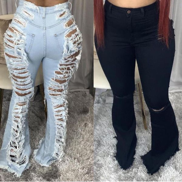 plus size hole denim flare pants ripped jeans women high waist stretch skinny trousers vintage long pant 4xl 5xl women's, Blue
plus size hole denim flare pants ripped jeans women high waist stretch skinny trousers vintage long pant 4xl 5xl women's, Blue