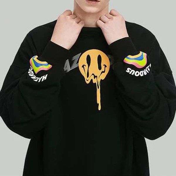 men's hoodies & sweatshirts 2021 spring round neck print loose fashion youth sweater men, Black
men's hoodies & sweatshirts 2021 spring round neck print loose fashion youth sweater men, Black