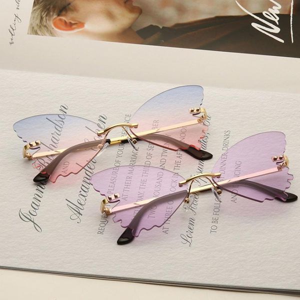 sunglasses rimless fashion women retro transparent ocean lens glasses luxury ladies butterfly design sun uv400, White;black
sunglasses rimless fashion women retro transparent ocean lens glasses luxury ladies butterfly design sun uv400, White;black