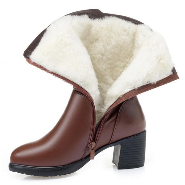 winter comfort warm snow female knight boots genuine leather wool non-slip high heels shoes woman fashion 87z6, Black
winter comfort warm snow female knight boots genuine leather wool non-slip high heels shoes woman fashion 87z6, Black