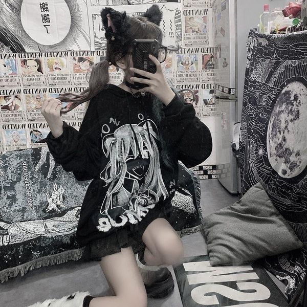 women's hoodies & sweatshirts black anime women loose autumn long sleeve cute cartoon harajuku hoodie streetwear kwaii oversized japan
women's hoodies & sweatshirts black anime women loose autumn long sleeve cute cartoon harajuku hoodie streetwear kwaii oversized japan