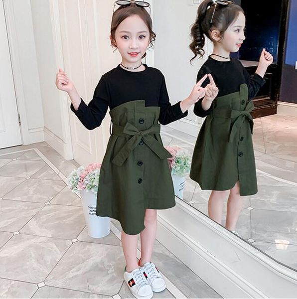 girl's dresses girl fall 2021 cotton belt long sleeve patchwork dress kids fashion fake two piece princess costume baby, Red;yellow
girl's dresses girl fall 2021 cotton belt long sleeve patchwork dress kids fashion fake two piece princess costume baby, Red;yellow