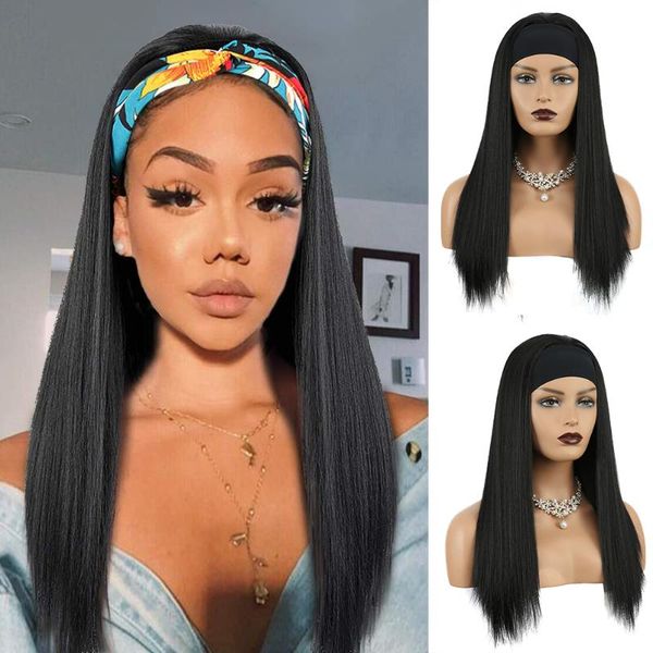 afro yaki straight headband wigs for black women synthetic smooth heat resistant gluless women's wig with attached
afro yaki straight headband wigs for black women synthetic smooth heat resistant gluless women's wig with attached