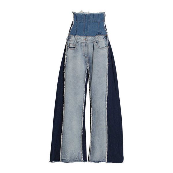 contrast jeans children's autumn 2021 new fashion high waist hanging feeling loose and versatile slim floor mops women's fashion, White;black
contrast jeans children's autumn 2021 new fashion high waist hanging feeling loose and versatile slim floor mops women's fashion, White;black