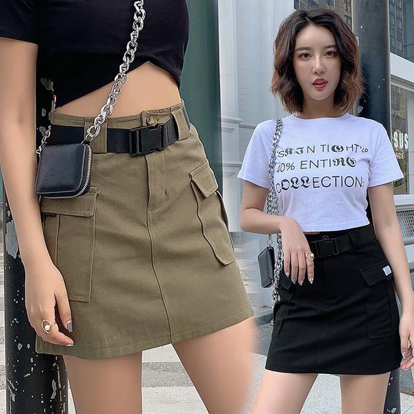 skirts korean fashion high waisted pockets short a line y2k for teen girls summer casual khaki black mini skirt with belt c281
skirts korean fashion high waisted pockets short a line y2k for teen girls summer casual khaki black mini skirt with belt c281