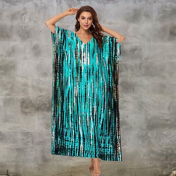 over size bohemian maxi dress print beach cover up kaftan pareos de playa mujer swim suit wear women party women's swimwear, White;black
over size bohemian maxi dress print beach cover up kaftan pareos de playa mujer swim suit wear women party women's swimwear, White;black