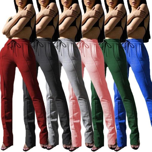 women's pants & capris solid color brushed zipper slit stacked sweatpants jogger women winter clothes drawstring casual sports trousers, Black;white
women's pants & capris solid color brushed zipper slit stacked sweatpants jogger women winter clothes drawstring casual sports trousers, Black;white
