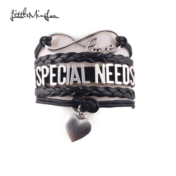 charm bracelets little minglou 4 colors special needs bracelet ribbon awareness leather wrap men & bangles for women jewelry, Golden;silver
charm bracelets little minglou 4 colors special needs bracelet ribbon awareness leather wrap men & bangles for women jewelry, Golden;silver