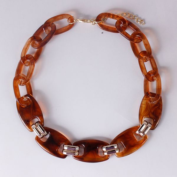 acrylic chains necklaces fashion woman punk resin flat piece of the same color material clavicle chain exaggerated retro simple temperament, Silver
acrylic chains necklaces fashion woman punk resin flat piece of the same color material clavicle chain exaggerated retro simple temperament, Silver