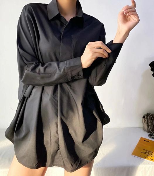 women's jackets design sense small foreign fashion loose hong kong style thin simple temperament shirt autumn pullover, Black;brown
women's jackets design sense small foreign fashion loose hong kong style thin simple temperament shirt autumn pullover, Black;brown