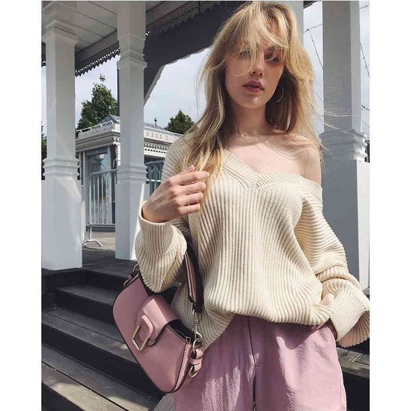 sweaters women knitted v-neck long sleeves oversized pullover casual fashion sweater femme vetement ropa mujer, White;black
sweaters women knitted v-neck long sleeves oversized pullover casual fashion sweater femme vetement ropa mujer, White;black