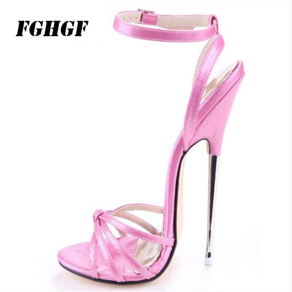 women's sandals 16cm green metal and pointy stiletto with super high heel runway 13 cm shoes size 35-46, Black
women's sandals 16cm green metal and pointy stiletto with super high heel runway 13 cm shoes size 35-46, Black