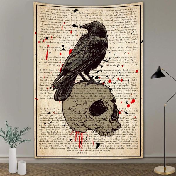 tapestries simsant the raven tapestry banksy street graffiti art wall hangings old parchment style for dorm home decor
tapestries simsant the raven tapestry banksy street graffiti art wall hangings old parchment style for dorm home decor