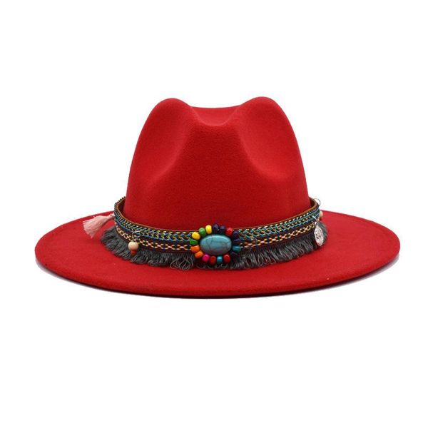 wide brim hats vintage hat female national style woolen cloth colorful woven tassels pendant decorative leisure autumn winter warm, Blue;gray
wide brim hats vintage hat female national style woolen cloth colorful woven tassels pendant decorative leisure autumn winter warm, Blue;gray