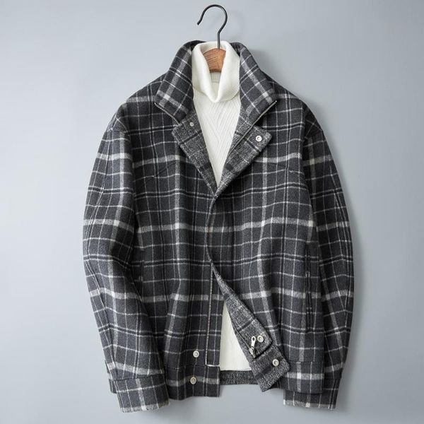 jacket men's wool plaid 2021 autumn very good quality double-sided woolen mens baseball solid outerwear winter coat 1951 jackets, Black;brown
jacket men's wool plaid 2021 autumn very good quality double-sided woolen mens baseball solid outerwear winter coat 1951 jackets, Black;brown