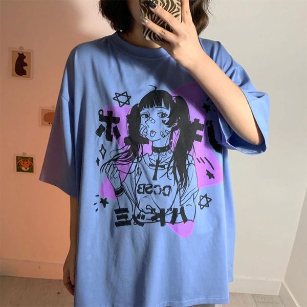 women's t-shirt zottsoz japanese anime girl short sleeve t-shirts women summer 2021 fashion korean harajuku casual loose cotton tees f, White
women's t-shirt zottsoz japanese anime girl short sleeve t-shirts women summer 2021 fashion korean harajuku casual loose cotton tees f, White