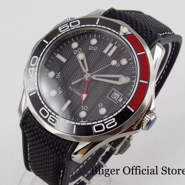 wristwatches bliger black automatic men watch gmt hand sapphire glass rotating bezel screw down crown, Slivery;brown
wristwatches bliger black automatic men watch gmt hand sapphire glass rotating bezel screw down crown, Slivery;brown