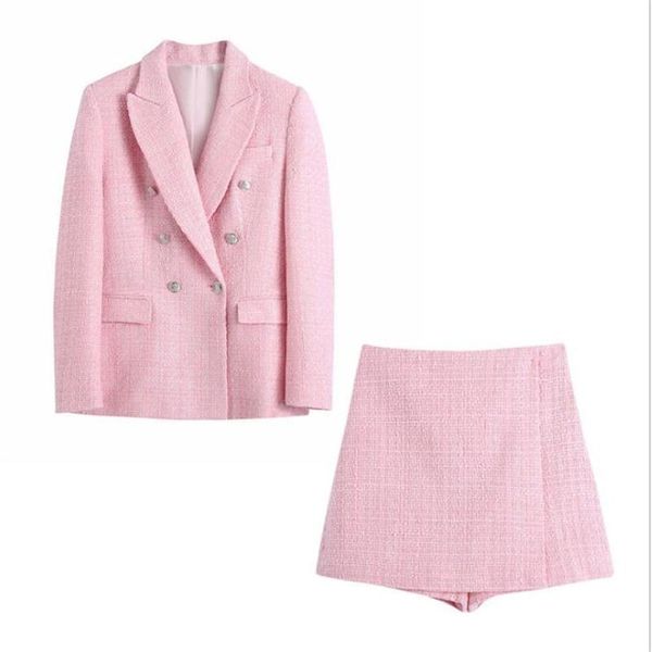 women's suits & blazers women fashion double breasted tweed blazer coat vintage long sleeve pockets female outerwear chic veste femme, White;black
women's suits & blazers women fashion double breasted tweed blazer coat vintage long sleeve pockets female outerwear chic veste femme, White;black