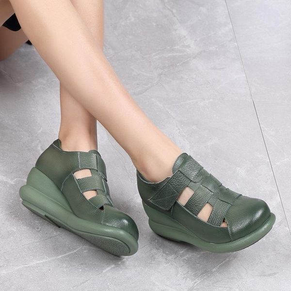 dress shoes women's sandals 2021 summer genuine leather handmade ladies shoe cow retro style mother wedges, Black
dress shoes women's sandals 2021 summer genuine leather handmade ladies shoe cow retro style mother wedges, Black