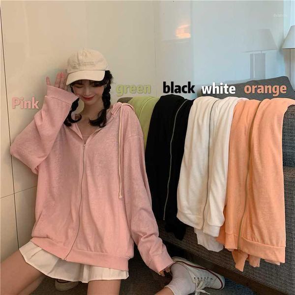 student 5 colors loose cardigan long-sleeved sunscreen clothing female 2020 fashion new wild thin coat femme veste jacket women1, Black
student 5 colors loose cardigan long-sleeved sunscreen clothing female 2020 fashion new wild thin coat femme veste jacket women1, Black