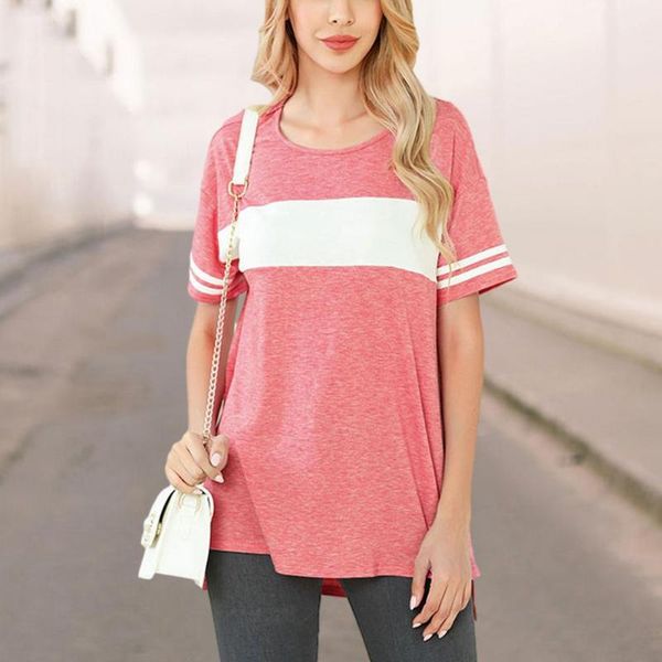 women's t-shirt front short back long short-sleeved ladies casual harajuku tee oversize female clothes funny t shirts, White
women's t-shirt front short back long short-sleeved ladies casual harajuku tee oversize female clothes funny t shirts, White