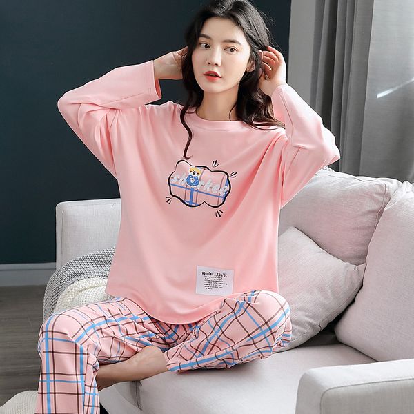 autumn winter cotton cartoon pajamas set women pyjamas homewear long sleeve sleepwear plus size loose night suit female pijama, Black;red
autumn winter cotton cartoon pajamas set women pyjamas homewear long sleeve sleepwear plus size loose night suit female pijama, Black;red