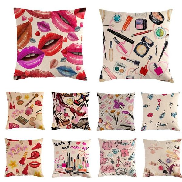 45cm*45cm hand painted cosmetic lipstick bottles cushion cover and sofa pillow case home decorative cushion/decorative
45cm*45cm hand painted cosmetic lipstick bottles cushion cover and sofa pillow case home decorative cushion/decorative