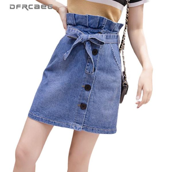 skirts high waisted bud woman skirt jeans with bow 2021 casual single breasted denim feminina vintage ladies a-line saias, Black
skirts high waisted bud woman skirt jeans with bow 2021 casual single breasted denim feminina vintage ladies a-line saias, Black