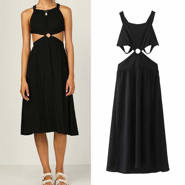 fashion women black backless strap dress sleeveless summer ladies chic dress vestidos cc3188 210603, Black;gray
fashion women black backless strap dress sleeveless summer ladies chic dress vestidos cc3188 210603, Black;gray