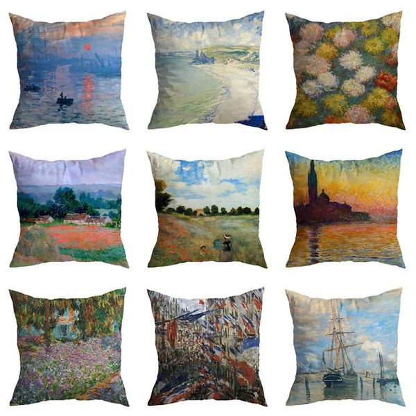 cushion/decorative pillow monet oil painting cushion cover impression sunrise nympheas famous pillowcase home decorative creative
cushion/decorative pillow monet oil painting cushion cover impression sunrise nympheas famous pillowcase home decorative creative