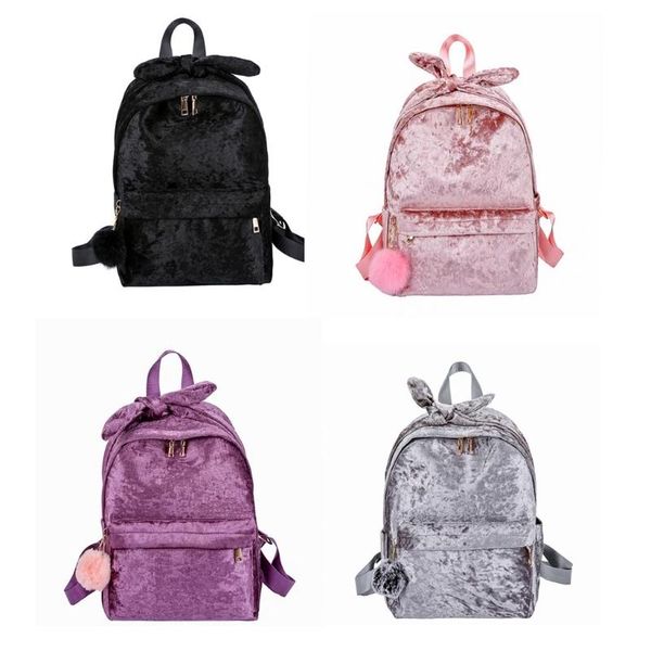 backpack purse for female teenager girls purses velvet pompon dayback satchel shoulders bag with cute large fur bow
backpack purse for female teenager girls purses velvet pompon dayback satchel shoulders bag with cute large fur bow