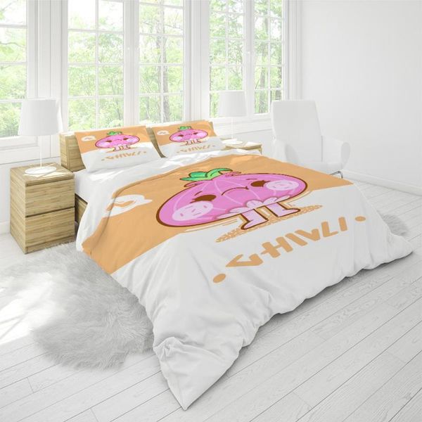 bedding sets set quilt cover household cartoon fruit printing children's bedroom bed big bedspread design pillow case customization
bedding sets set quilt cover household cartoon fruit printing children's bedroom bed big bedspread design pillow case customization