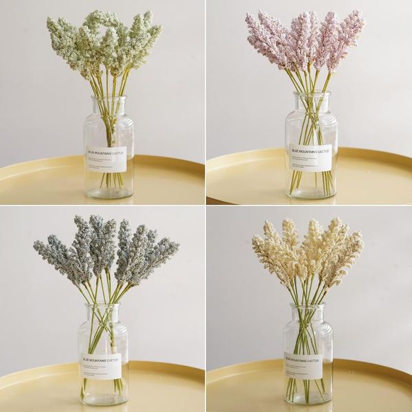 decorative flowers & wreaths 12pcsmini artificial cereal flower millet spike garden fake wheat personality home decor props foam lavender
decorative flowers & wreaths 12pcsmini artificial cereal flower millet spike garden fake wheat personality home decor props foam lavender