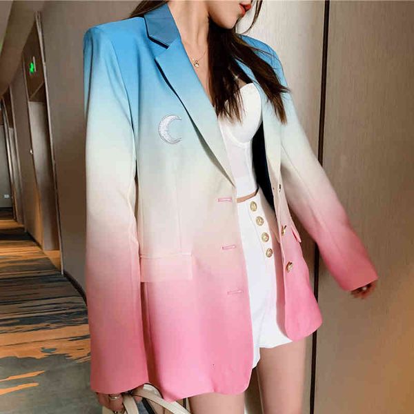 women's suits & blazers galcaur tie dye for women notched collar long sleeve hit color designer high street loose large size coats fema, White;black
women's suits & blazers galcaur tie dye for women notched collar long sleeve hit color designer high street loose large size coats fema, White;black