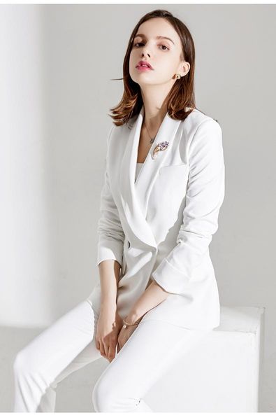 women's suits & blazers lucky red women pantsuits plus size custom made ladies pantsuit blazer+pants for work wedding party, White;black
women's suits & blazers lucky red women pantsuits plus size custom made ladies pantsuit blazer+pants for work wedding party, White;black